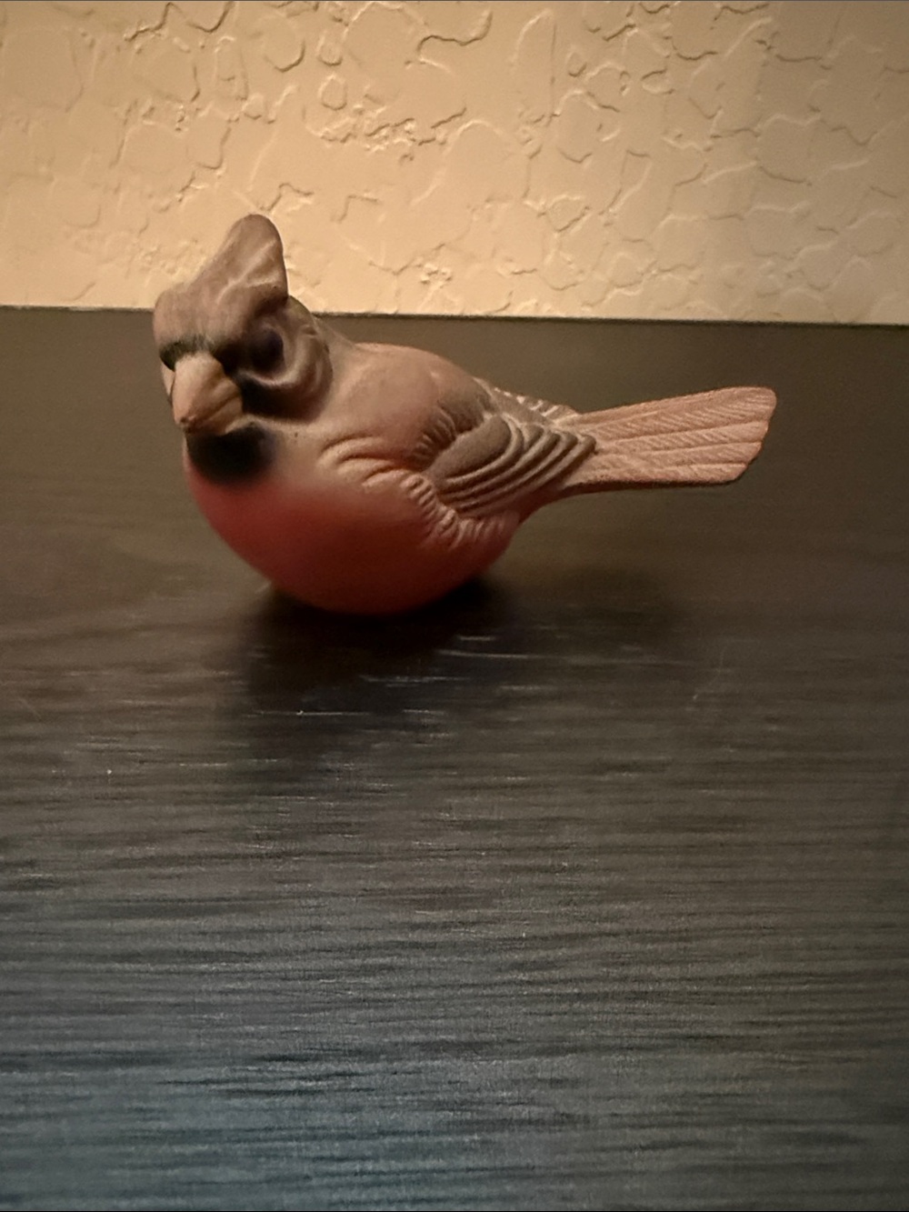 Decorative Brown and Red Cardinal Figurine - Unbranded